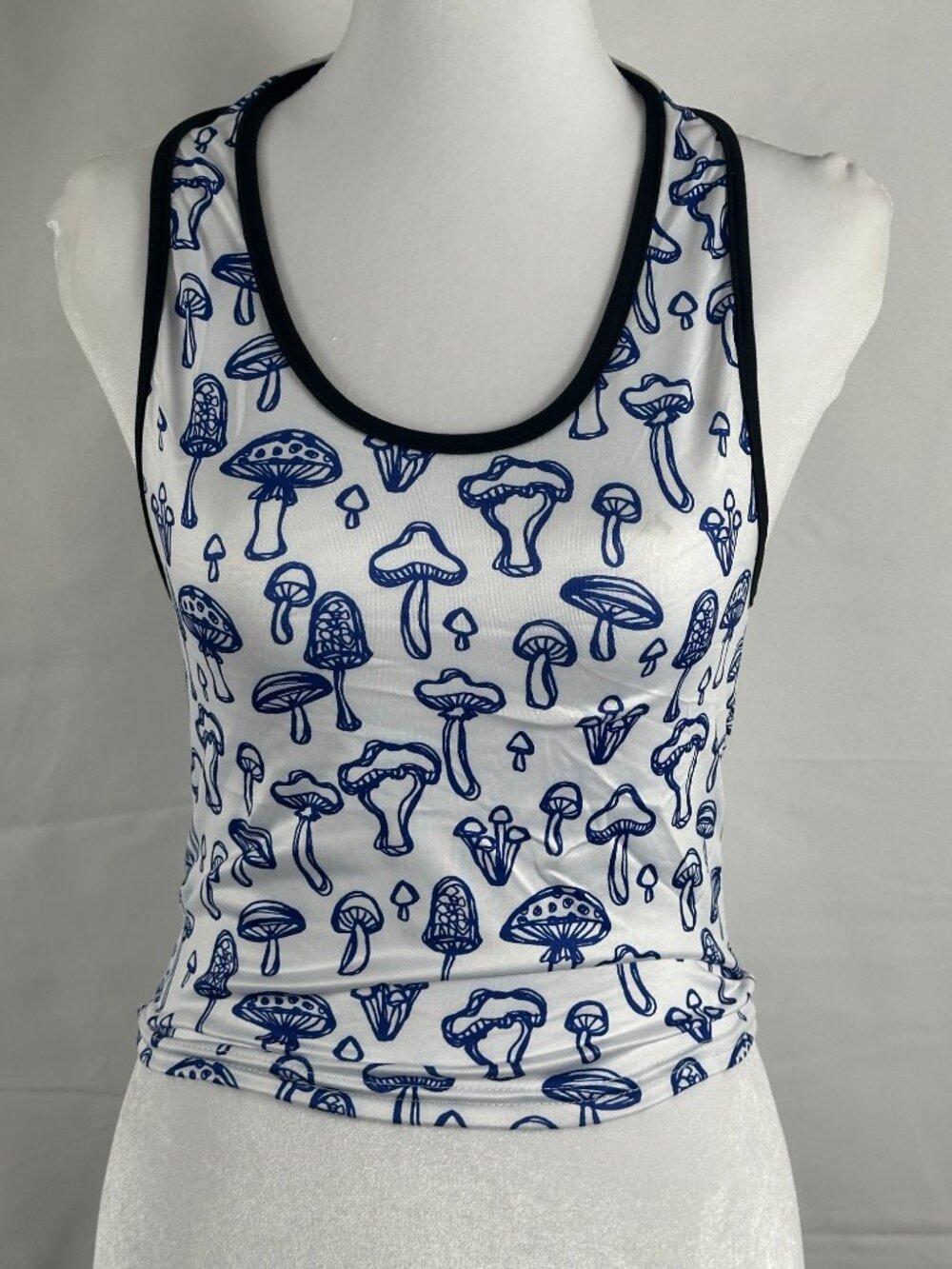 WoWo Blue Mushroom Print Tank Top – New With Tags S/M/L/